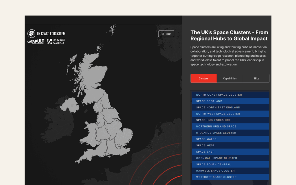 Charting the UK’s space ecosystem: an interactive map of national capability
